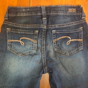 Justice lightly distressed jeggings